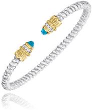 Load image into Gallery viewer, Vahan Diamond And Blue Topaz Bracelet
