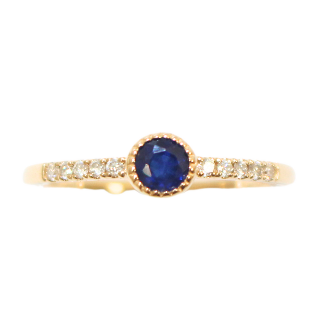 Sapphire And Diamond Ring