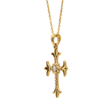 Load image into Gallery viewer, Diamond Cross Pendant Necklace
