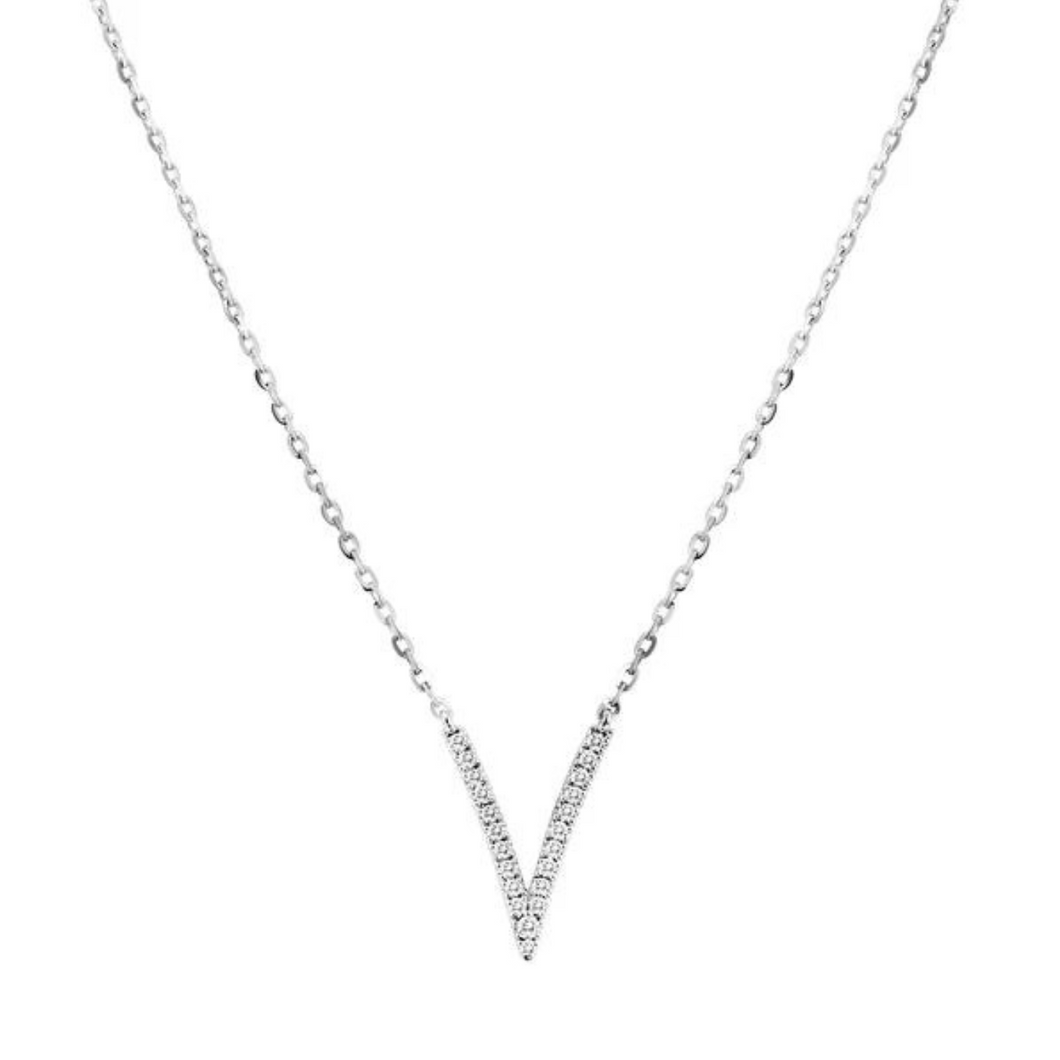 V Diamond Necklace