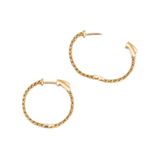 Load image into Gallery viewer, Diamond Hoop Earrings
