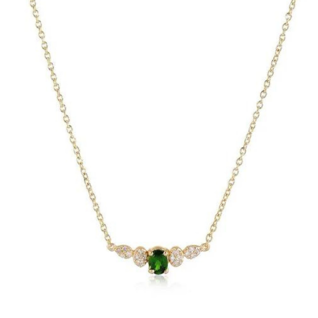 Emerald And Diamond Necklace