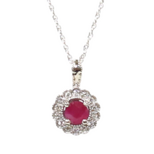 Load image into Gallery viewer, Ruby And Diamond Necklace
