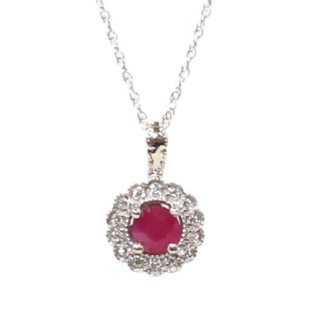 Ruby And Diamond Necklace