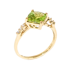 Load image into Gallery viewer, Peridot and Diamond Ring
