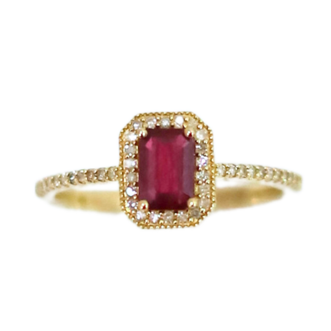 Ruby And Diamond Ring