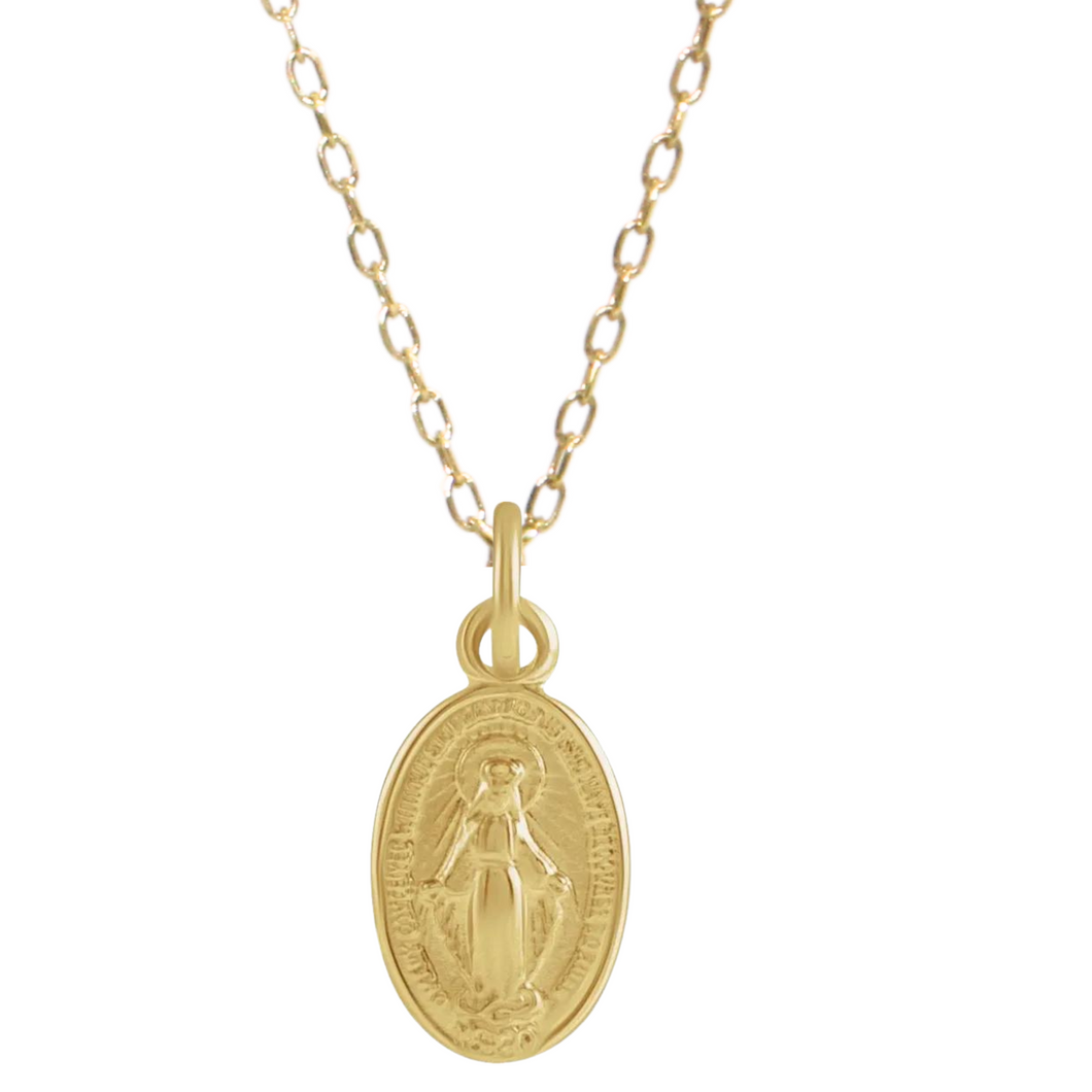 Miraculous Medal Pendant Necklace