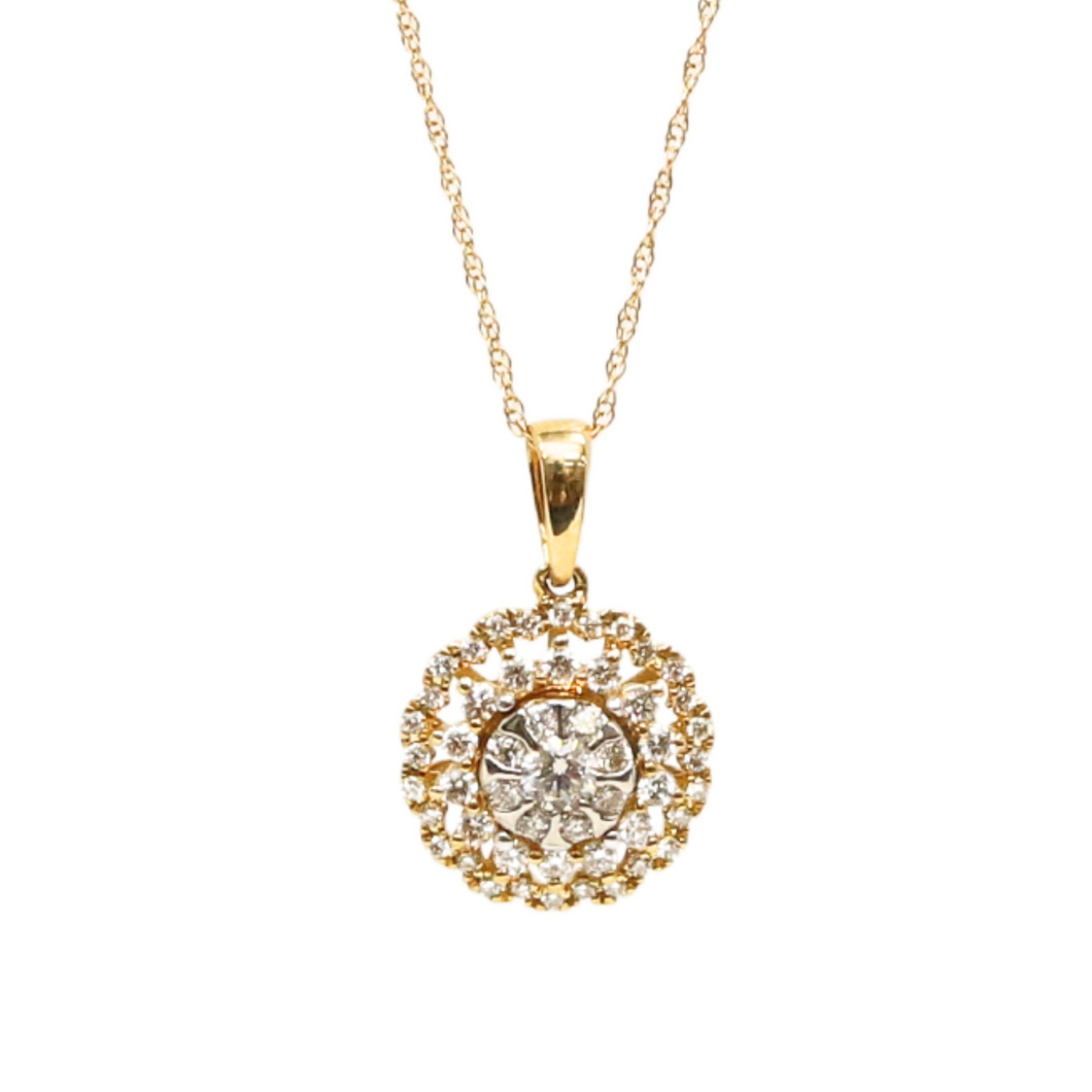 Celine Diamond Pendant Necklace