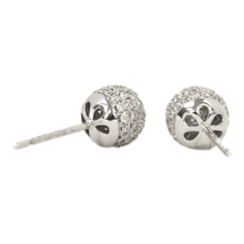 Load image into Gallery viewer, 18Kw .76Ctw Diamond Earring Pair
