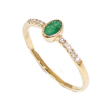 Load image into Gallery viewer, Emerald And Diamond Ring
