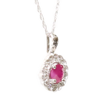 Load image into Gallery viewer, Ruby And Diamond Necklace
