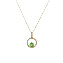 Load image into Gallery viewer, Debbie Peridot and Diamond Necklace
