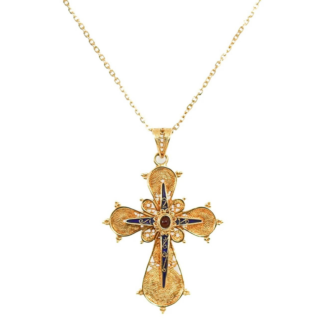 Etruscan Cross Necklace