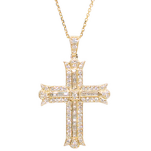 Load image into Gallery viewer, Diamond Cross Pendant Necklace
