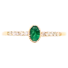 Load image into Gallery viewer, Emerald And Diamond Ring
