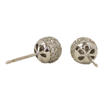 Load image into Gallery viewer, 18Kw .76Ctw Diamond Earring Pair
