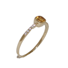 Load image into Gallery viewer, Citrine and Diamond Ring
