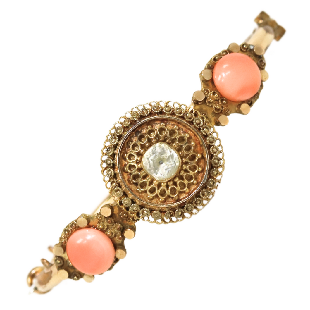 Victorian Coral Bangle