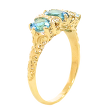 Load image into Gallery viewer, Blue Topaz And Diamond Ring
