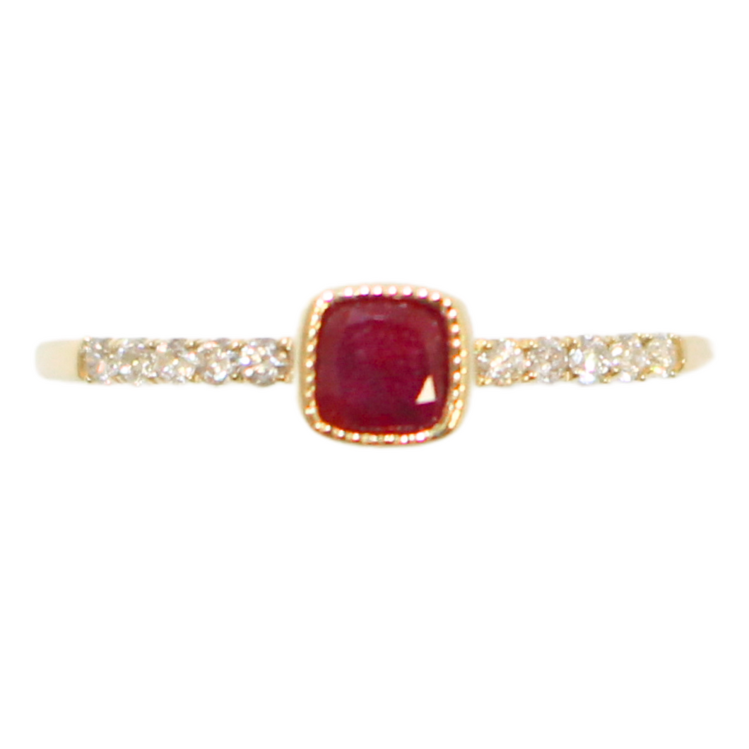 Ruby And Diamond Ring