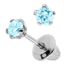 Load image into Gallery viewer, March Birthstone Earrings
