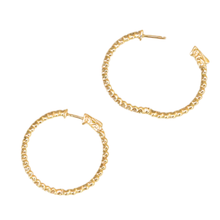 Load image into Gallery viewer, Diamond Inside Out Hoop Earrings
