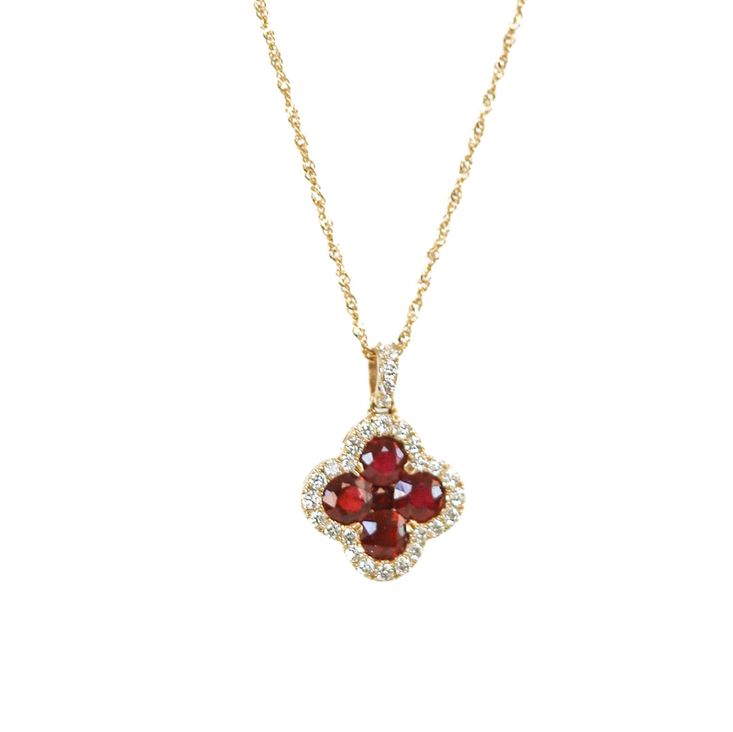 Saraphine Ruby and Diamond Necklace