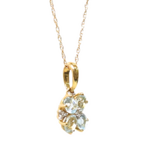 Load image into Gallery viewer, 10ky Aquamarine And Diamond Necklace
