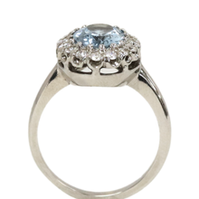 Load image into Gallery viewer, Aquamarine And Diamond Ring
