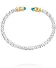 Load image into Gallery viewer, Vahan Diamond And Blue Topaz Bracelet
