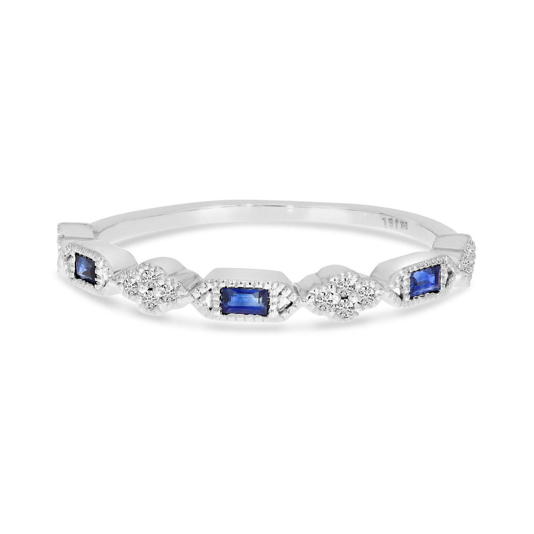 Sapphire And Diamond Band