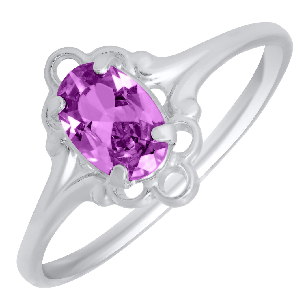 Sterling February Birthstone Ring