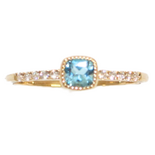 Load image into Gallery viewer, Blue Topaz and Diamond Ring
