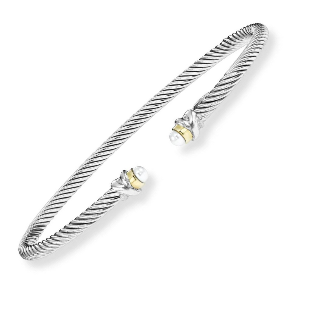 Whitley White Pearl Cuff Bracelet