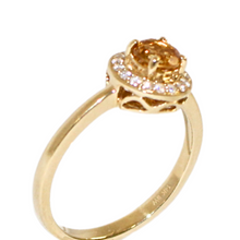 Load image into Gallery viewer, Citrine and Diamond Ring
