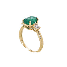 Load image into Gallery viewer, Emerald And Diamond Ring
