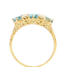 Load image into Gallery viewer, Blue Topaz And Diamond Ring
