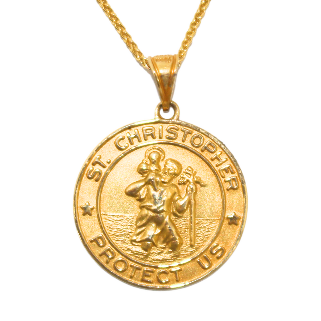 St. Christopher Medal Pendant (chain not included)