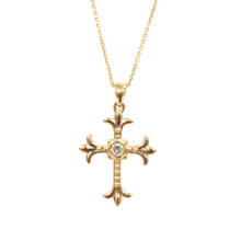 Load image into Gallery viewer, Diamond Cross Pendant Necklace
