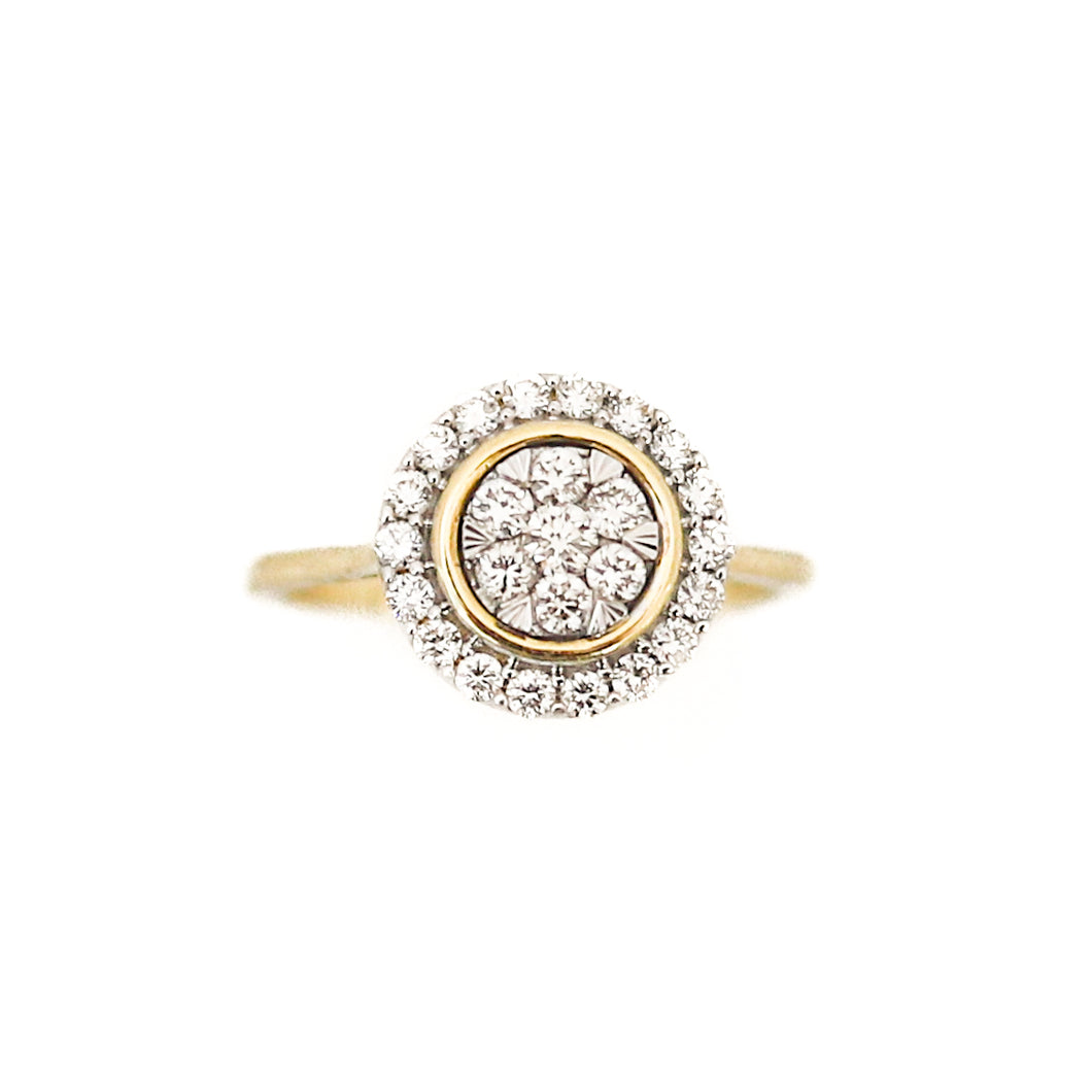 Colette Cluster Diamond Halor Ring