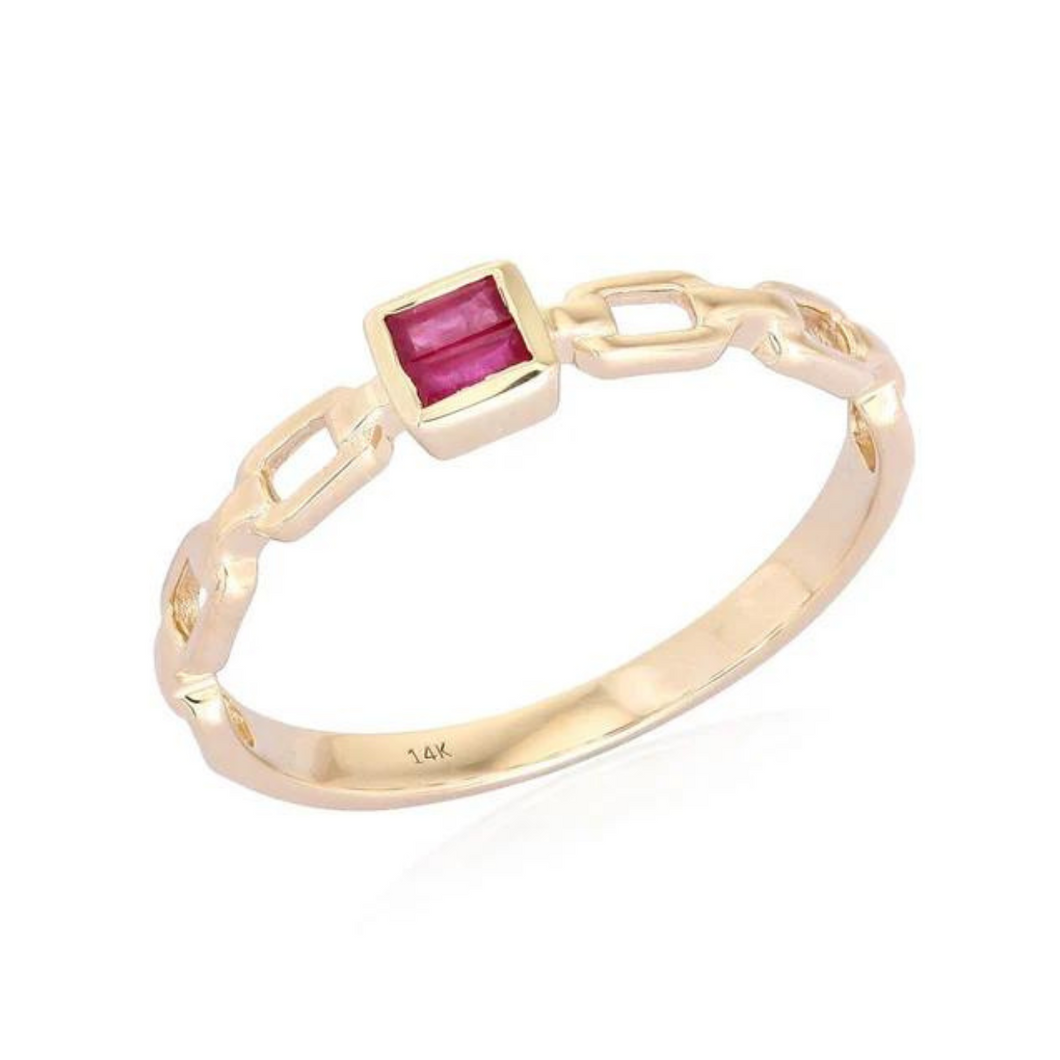 Ruby Stackable Ring