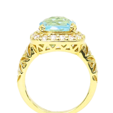 Load image into Gallery viewer, Sky Blue Topaz And Diamond Ring
