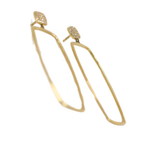 Load image into Gallery viewer, Le Rectangle Diamond Earrings
