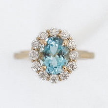 Load image into Gallery viewer, Aquamarine And Diamond Ring
