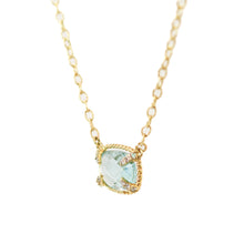 Load image into Gallery viewer, Cecilia Blue Topaz and Diamond Necklace
