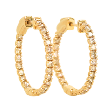 Load image into Gallery viewer, Diamond Hoop Earrings
