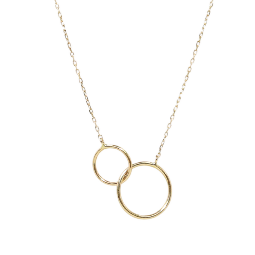 14ky Helen Interlinked Circles Necklace