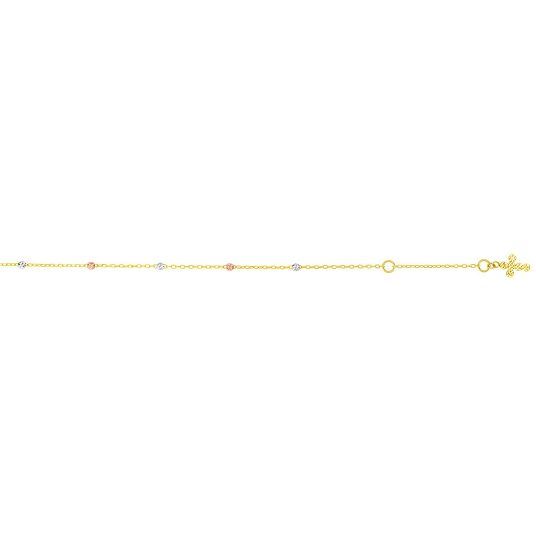 Cross Charm Anklet