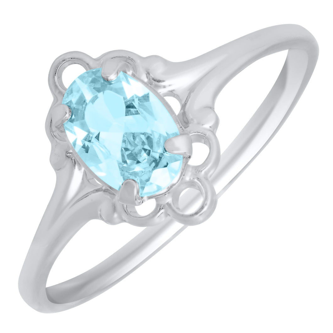 Sterling December Birthstone Ring