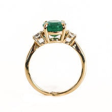 Load image into Gallery viewer, Emerald And Diamond Ring
